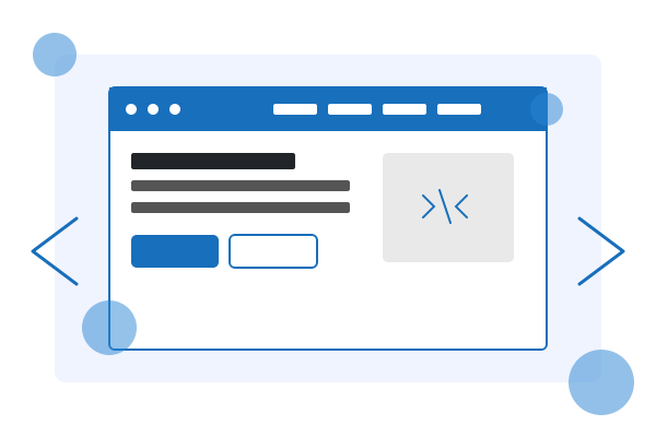 Illustratie van professionele webontwikkeling en responsive design